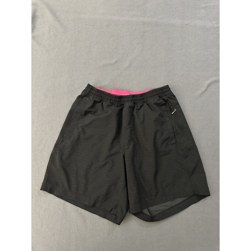 Birddogs Shorts Lined Boomstick Running Athletic Black Pink Mens Large